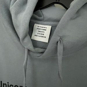 Vetements Unicorn Rainbow hoodie